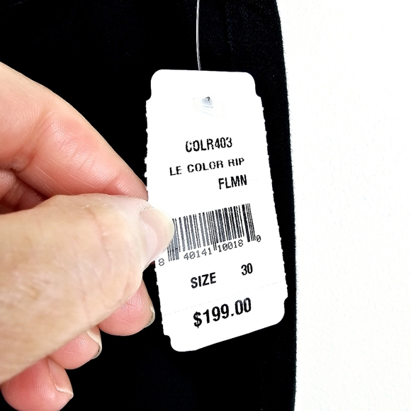 Frame Denim Black Ripped Skinny Jeans NWT - Picture 3 of 15